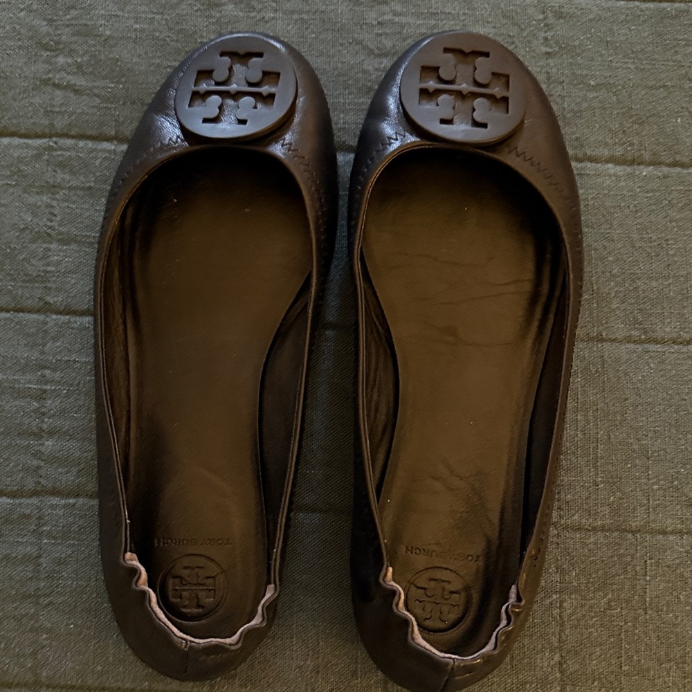 Tory Burch Black Ballet Flats